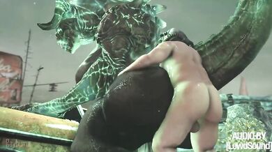 "Deadly Encounter in the Desolation: A Wastelander's Revenge on a Deathclaw"