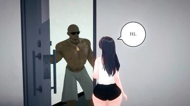 "Watching the Naked Couple Next Door Getting Fucked by Their Huge BBC Neighbor"