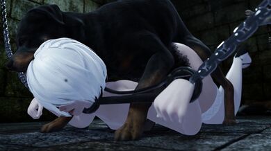 Trapped and Used by Dog: A Hentai Story