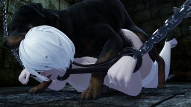 Trapped and Used by Dog: A Hentai Story