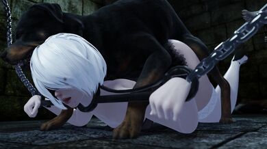 Trapped and Used by Dog: A Hentai Story