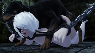 Trapped and Used by Dog: A Hentai Story