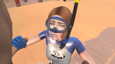 "A Whale of a Tale: Two Giant Whales and One Beautiful Woman in 4K (Preview)"