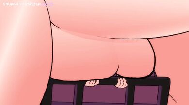 'Big-titted babe and muscular stud get down and dirty in a squishy, squashy world of passionate love-making.'