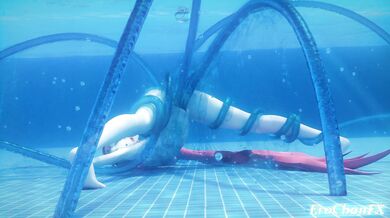 'Sexual Tension Below the Surface: A Lustful Encounter with a Tentacle Monster'