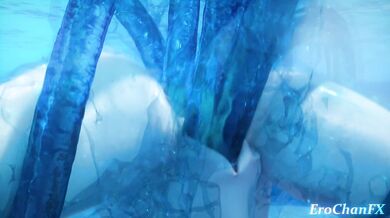 'Sexual Tension Below the Surface: A Lustful Encounter with a Tentacle Monster'