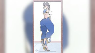 "The Naked Yoga Master and Her Thick Thigh Flexion"