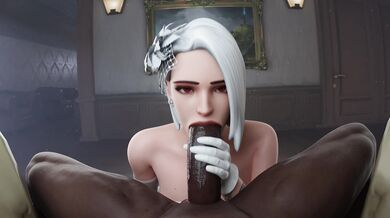 'Ashe's Wedding Bonus - Blowjob Blacked 3D HD'