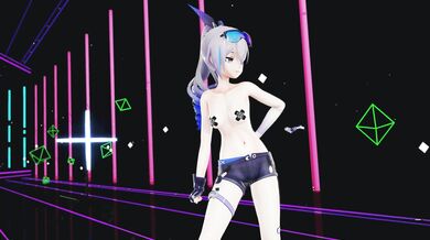 'In Cyberspace, the Silver Wolf strips down and shows off her assets in a sensual dance that will leave you breathless.'