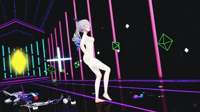 'In Cyberspace, the Silver Wolf strips down and shows off her assets in a sensual dance that will leave you breathless.'