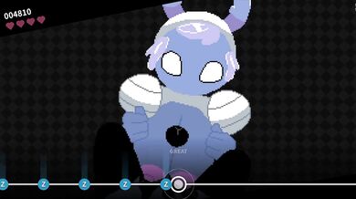 Rewritten: "In the dark depths of the court, the ogre prince seduces his beautiful captive."