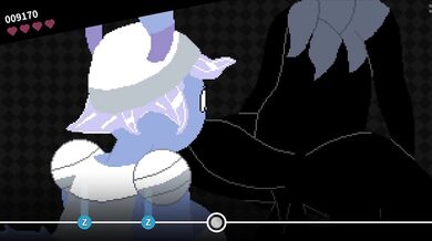 Rewritten: "In the dark depths of the court, the ogre prince seduces his beautiful captive."