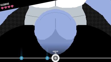 Rewritten: "In the dark depths of the court, the ogre prince seduces his beautiful captive."