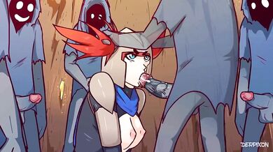 'Rewritten! Jean from Fandel Tales BJ Scene with Derpixon'