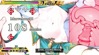 "A night out at the club leads to a sexy, sweaty dance-off between two skinny girls in their underwear."