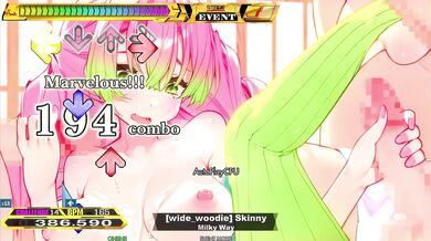 "A night out at the club leads to a sexy, sweaty dance-off between two skinny girls in their underwear."