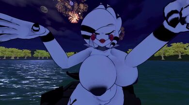 Watch the fireworks light up the sky as red, white and blue sparks fill the air in "Independence Day Fireworks".