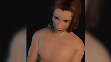 'Curvy busty teen girl gets it on with two mighty monsters'