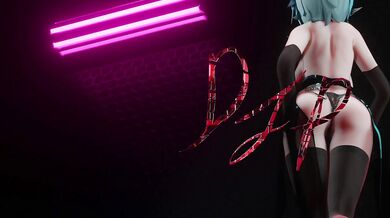 "Blender MMD 2000, the Hype Boy and Eula Genshin - A hentai Porn Video!"