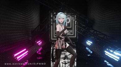 "Blender MMD 2000, the Hype Boy and Eula Genshin - A hentai Porn Video!"