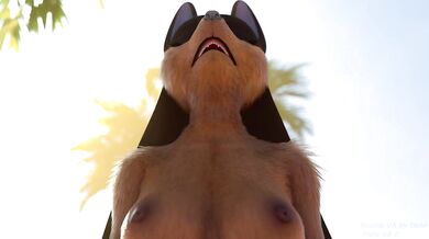 The God of Death and Resurrection, Anubis, descends from the heavens to seduce the Queen of the Desert in this hentai porn video!