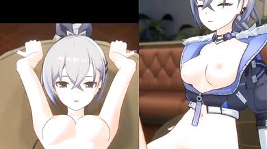 Watch the Silver Wolf PMV as she strips down to her tightest Stellaron Hunters and shows off her amazing moves in this Hentai Porn video.