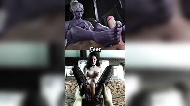 'Yennefer and Mintha Go Head-to-Head in a Heated Battle of Lustful Desire'