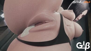 'The Busty Black Coed Gets F****d in Spanish by a Sexually Hungry Snake'