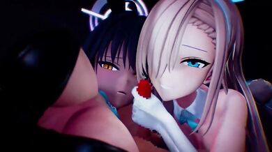 'Kakudate, Karin & Ichinose Asuna Blue Archive [Zombie Alone]'