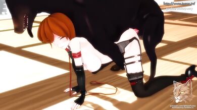 'Meiko and her big dog bounce' SFX '[????????] Poor Fish RX' 4k