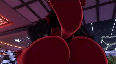 'Bouncy breasts and sexy thighs swaying to the beat, the Femboy and foxy dancer groove to their own tune with unbridled passion.'