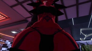 'Bouncy breasts and sexy thighs swaying to the beat, the Femboy and foxy dancer groove to their own tune with unbridled passion.'