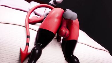 'Busty Blonde Slut Gets Fucked Hard in the Ass by Two Huge Black Dildos, Made for Monster Cocks[HD Animated]'