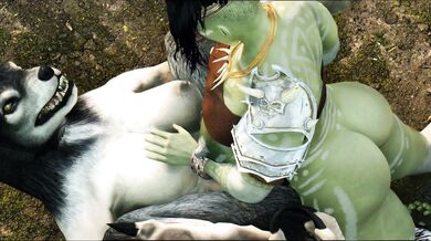 "The Orc and the Futa Werewolf: An Erotic Tale of Bestiality and Interspecies Romance"