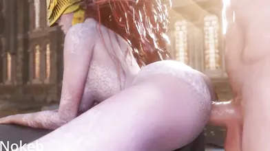 'The First Lady Gets Anal From Behind By A Bleach-Blonde Bodybuilder In This Hot Hentai Porn Video!'