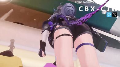 'Silver Wolf: You should have listened to me, I asked you to go shopping with me, not for this disgusting hentai porn scene!'