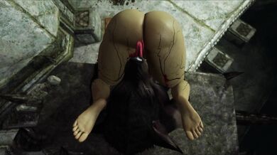 "The Undead Seductress: A Curvaceous Zombie Seduces a Hairy Werewolf"