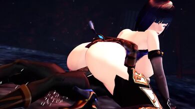 'Two horny bunnies Shenhe (Farting Hon) [Yelan] 4K'