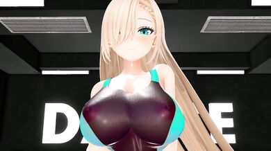 'A Swimsuited Asuna Takes It All' In The Water'