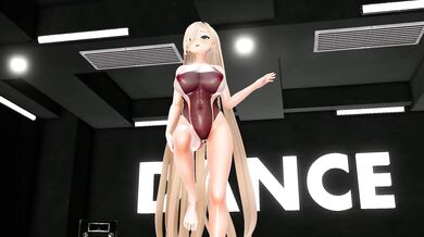 'A Swimsuited Asuna Takes It All' In The Water'