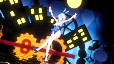 Rewritten as: "Ganyu Komachi: Star T Rain, a bunny girl video."