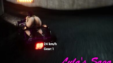 "Sexy Librarian Gets Fucked by Two Horny Drivers After Being Left Stranded on the Side of the Highway!"