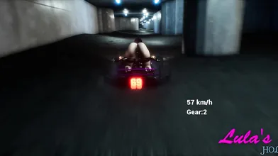 "Sexy Librarian Gets Fucked by Two Horny Drivers After Being Left Stranded on the Side of the Highway!"