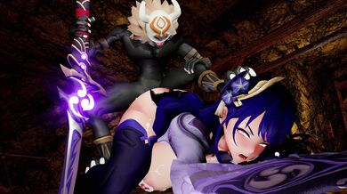 'The Sexy Samurai And His Hot Assistant Fuck Like Crazy In The Steamy Room, With Surrounding Electro Pop Music'