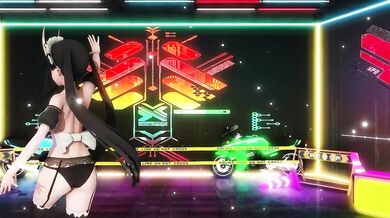 "Asuna and Shino in the Neko Cafe: A Feline Fantasy"