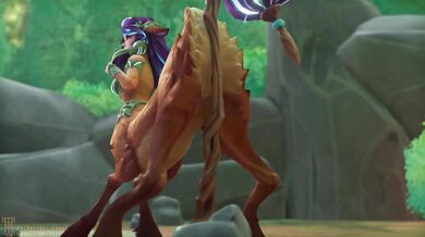 'Unleashing the Beast Within: Lillia and her Favorite Stick'