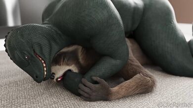 'A Miniature Raccoon is Fucked by a Scaly Monster Created by [ChoPanther] Animations!'