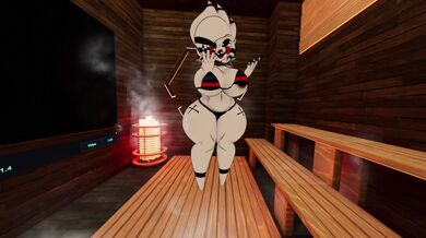 'A steamy afternoon with Marie at the sauna'
