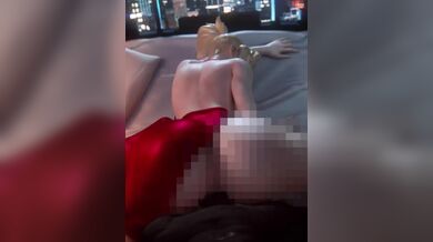 "Hentai Sexual Intercourse with a Beautiful Blonde Lady, Blacked and Censored"