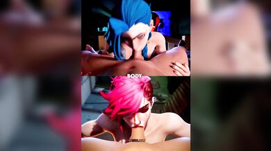 'Massive Cumshot! Jinx vs Vi | WISexier Hentai Porn Movie'